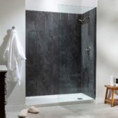 Cracked Slate Shower Wall Kit 30x60x78 | Young Interiors Flooring Center