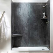Cracked Slate Shower Wall Kit 32x60x78 | Young Interiors Flooring Center