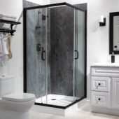 Cracked Slate Shower Wall Kit 36x60x78 | Young Interiors Flooring Center