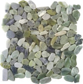 Crystal Green Semi-Precious Stone Interlocking Mosaic | Young Interiors Flooring Center