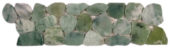 Crystal Green Semi-Precious Stone Mosaic Interlocking Border | Young Interiors Flooring Center