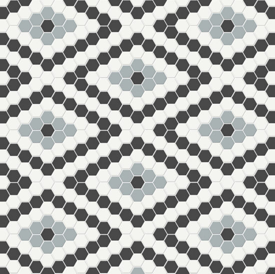Dawn Blend Matte Diamond Pattern Mosaic | Young Interiors Flooring Center