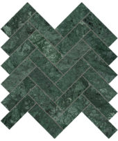 Diosa Verde 1.25x4 Herringbone Mosaic | Young Interiors Flooring Center