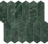 Diosa Verde  2x6 Picket Mosaic | Young Interiors Flooring Center