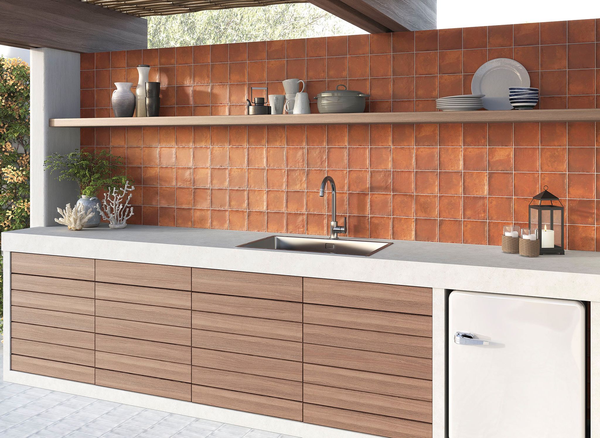 Dominica Rosso 5x5 | Young Interiors Flooring Center