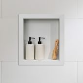 Dusty Pearl Shower Niche 14.5 x12 Inside | Young Interiors Flooring Center