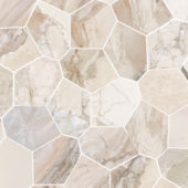 Dynasty Almond Polished/Matte 11X12 Eggs Mosaic | Young Interiors Flooring Center