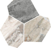 Dynasty Grey Polished/Matte 11X12 Eggs Mosaic | Young Interiors Flooring Center