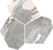 Dynasty Grey Polished/Matte 11X12 Eggs Mosaic | Young Interiors Flooring Center