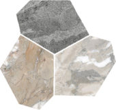 Dynasty Grey Polished/Matte 11X12 Eggs Mosaic | Young Interiors Flooring Center