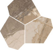 Dynasty Taupe Polished/Matte 11X12 Eggs Mosaic | Young Interiors Flooring Center