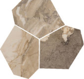 Dynasty Taupe Polished/Matte 11X12 Eggs Mosaic | Young Interiors Flooring Center