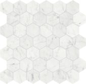 Eterna Bianco 2 Polished Hexagon Mosaic | Young Interiors Flooring Center