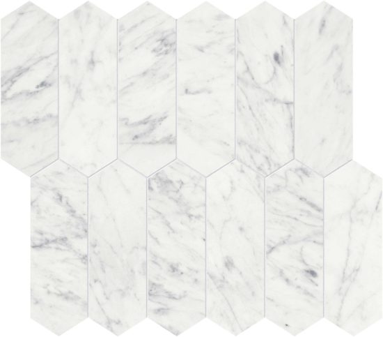 Eterna Bianco 2x6 Picket Mosaic