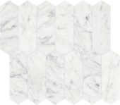 Eterna Bianco 2x6 Polished Picket Mosaic | Young Interiors Flooring Center