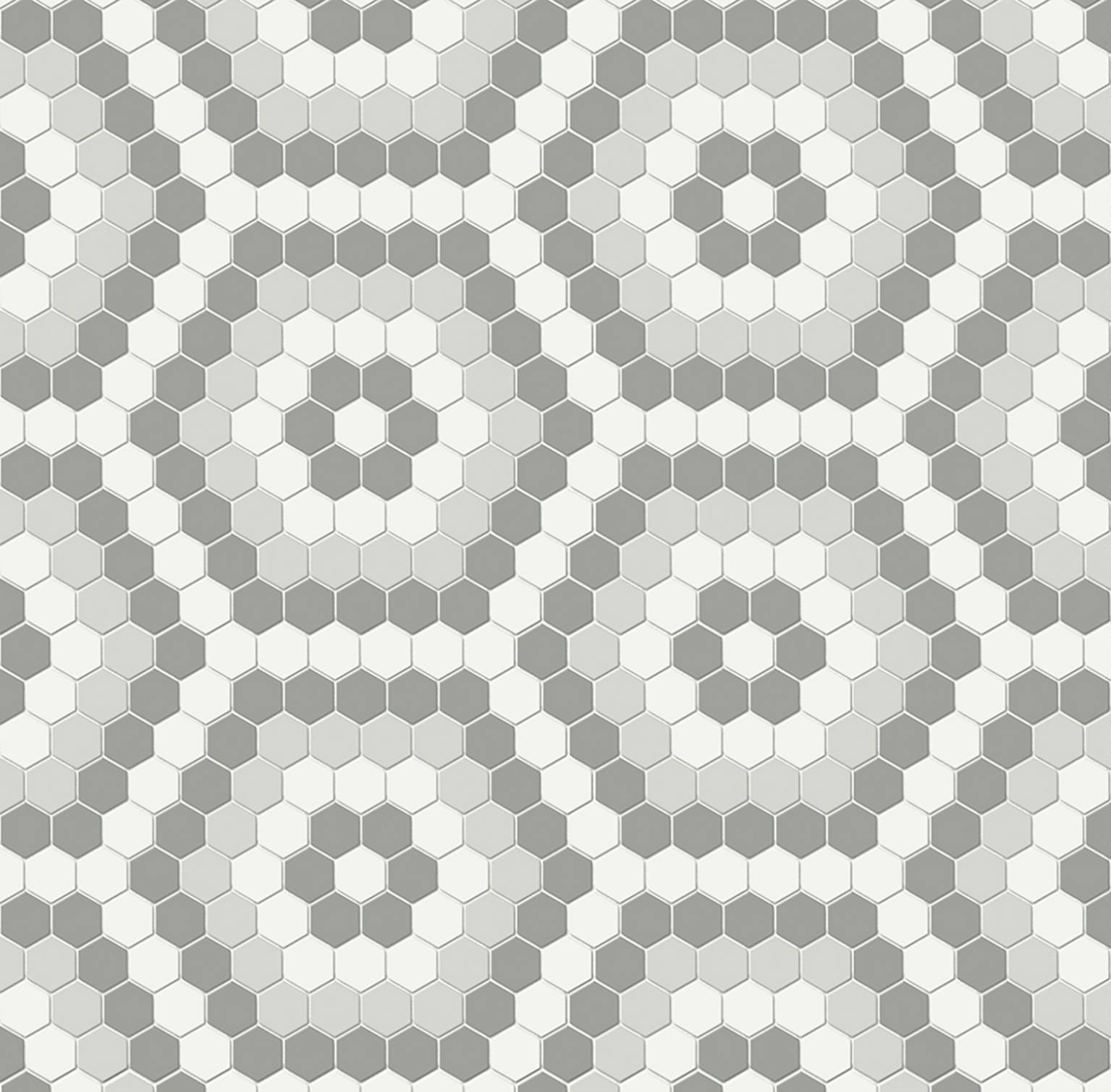 Evening Blend Matte Hexagon Pattern Mosaic
