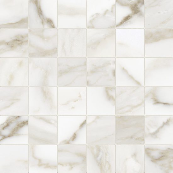 Florence 2X2 Calacatta Matte Mosaic | Young Interiors Flooring Center