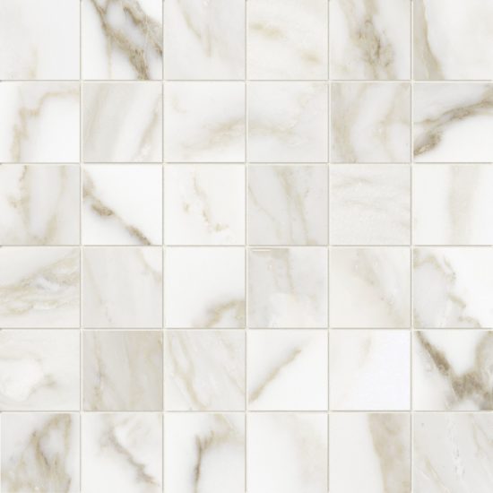 Florence 2X2 Calacatta Matte Mosaic | Young Interiors Flooring Center