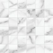 Florence 2X2 Statuario Matte Mosaic | Young Interiors Flooring Center