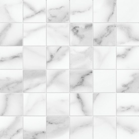 Florence 2X2 Statuario Matte Mosaic | Young Interiors Flooring Center