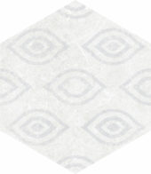 Form 5.5X6.3” White Decor Hexagon | Young Interiors Flooring Center
