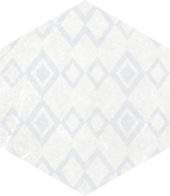 Form 5.5X6.3” White Decor Hexagon | Young Interiors Flooring Center