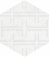 Form 5.5X6.3” White Decor Hexagon | Young Interiors Flooring Center