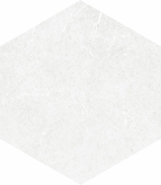 Form 5.5X6.3” White Hexagon | Young Interiors Flooring Center