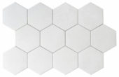 Form 5.5X6.3” White Hexagon | Young Interiors Flooring Center