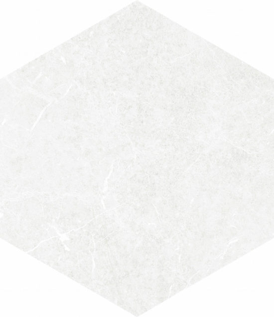 Form 5.5X6.3” White Hexagon | Young Interiors Flooring Center