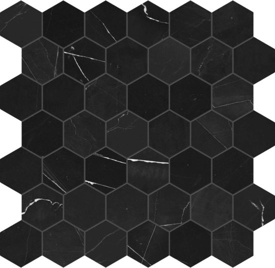 Galaxia Nero 2 Hexagon Mosaic