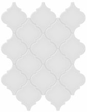Gallery Grey Glossy Arabesque Mosaic | Young Interiors Flooring Center