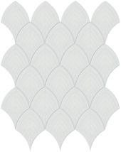 Gallery Grey Glossy Scallop Mosaic | Young Interiors Flooring Center