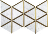 Gilded Triangles Mosaic | Young Interiors Flooring Center