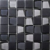 Glass 2"x2" Grey Mix Mosaic | Young Interiors Flooring Center
