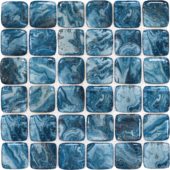 Glass Square Blue Marble Pattern Mix Mosaic | Young Interiors Flooring Center