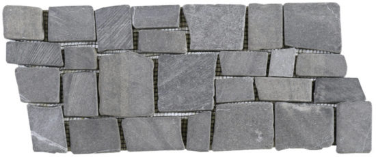 Grey Cubic Marble Opus Interlocking Border | Young Interiors Flooring Center