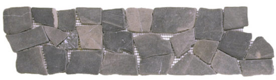 Grey Opus Mosaic Interlocking Border | Young Interiors Flooring Center