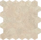 Impero Reale 2 Polished Hexagon Mosaic | Young Interiors Flooring Center