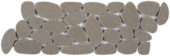 Light Grey Sliced Reconstituted Pebble Mosaic Interlocking Border | Young Interiors Flooring Center