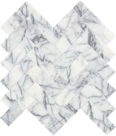 Lilac Volta 1.25x4 Herringbone Mosaic | Young Interiors Flooring Center