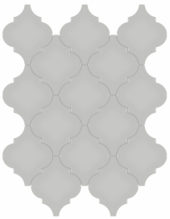 Loft Grey Glossy Arabesque Mosaic | Young Interiors Flooring Center