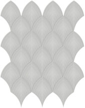 Loft Grey Glossy Scallop Mosaic | Young Interiors Flooring Center