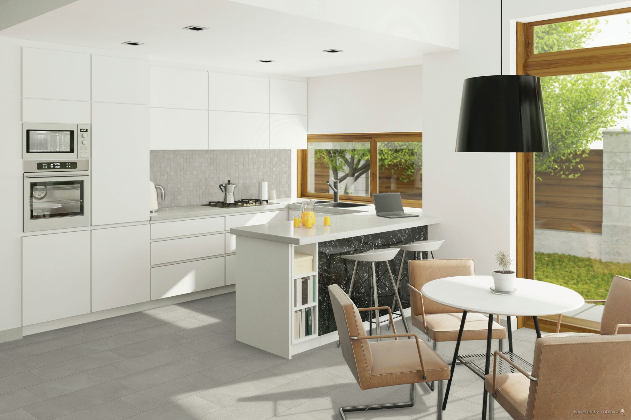 Madison 12x24 and 2x2 Glacier Matte 2 | Young Interiors Flooring Center