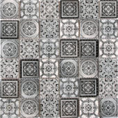 Matte & Shiny Glass Patchwork Pattern 2"X2" White Grey Mosaic | Young Interiors Flooring Center
