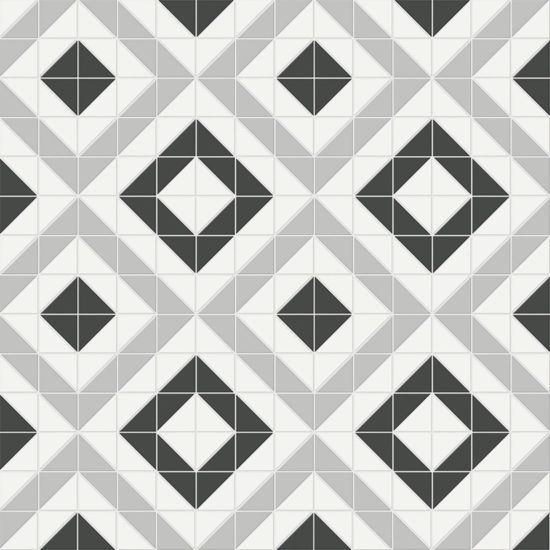 Midnight Blend Matte Cubic Pattern Mosaic | Young Interiors Flooring Center
