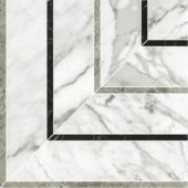 Milano Statuario Honed Picco Mosaic | Young Interiors Flooring Center