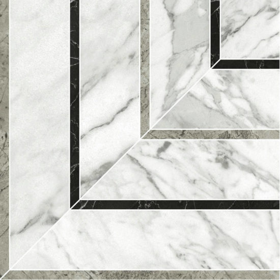 Milano Statuario Honed Picco Mosaic | Young Interiors Flooring Center