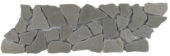 Mini Opus Grey Reconstituted Stone Border Interlocking Mosaic | Young Interiors Flooring Center