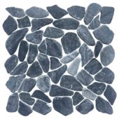 Mini Opus Matte Grey Mix Marble Stone Interlocking | Young Interiors Flooring Center